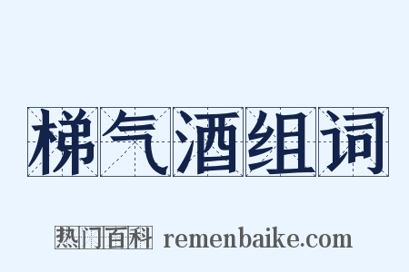 梯气酒组词是什么意思的图片